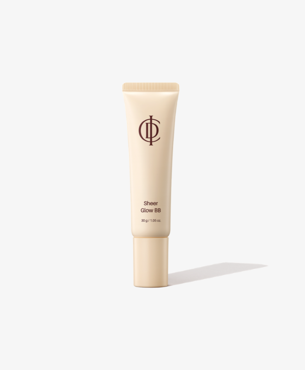 Sheer Glow BB cream tube on a white background